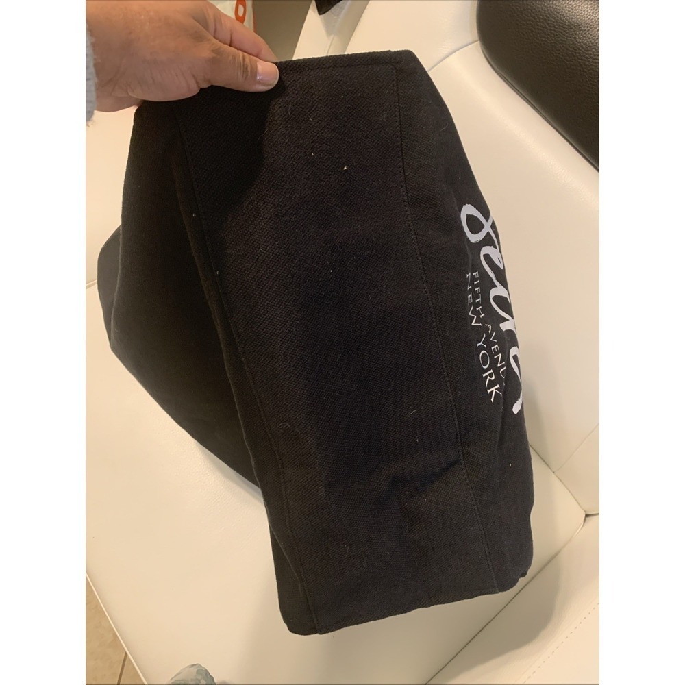 Victoria's Secret Canvas Tote Bag Black White City New York preowned - Picture 5 of 5